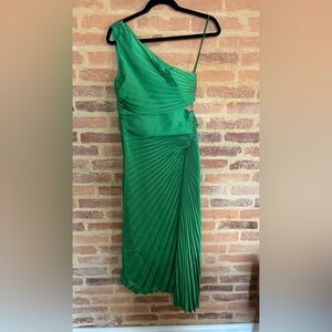 A.L.C. "Dahlia" pleated maxi dress, basil green, size 4 US